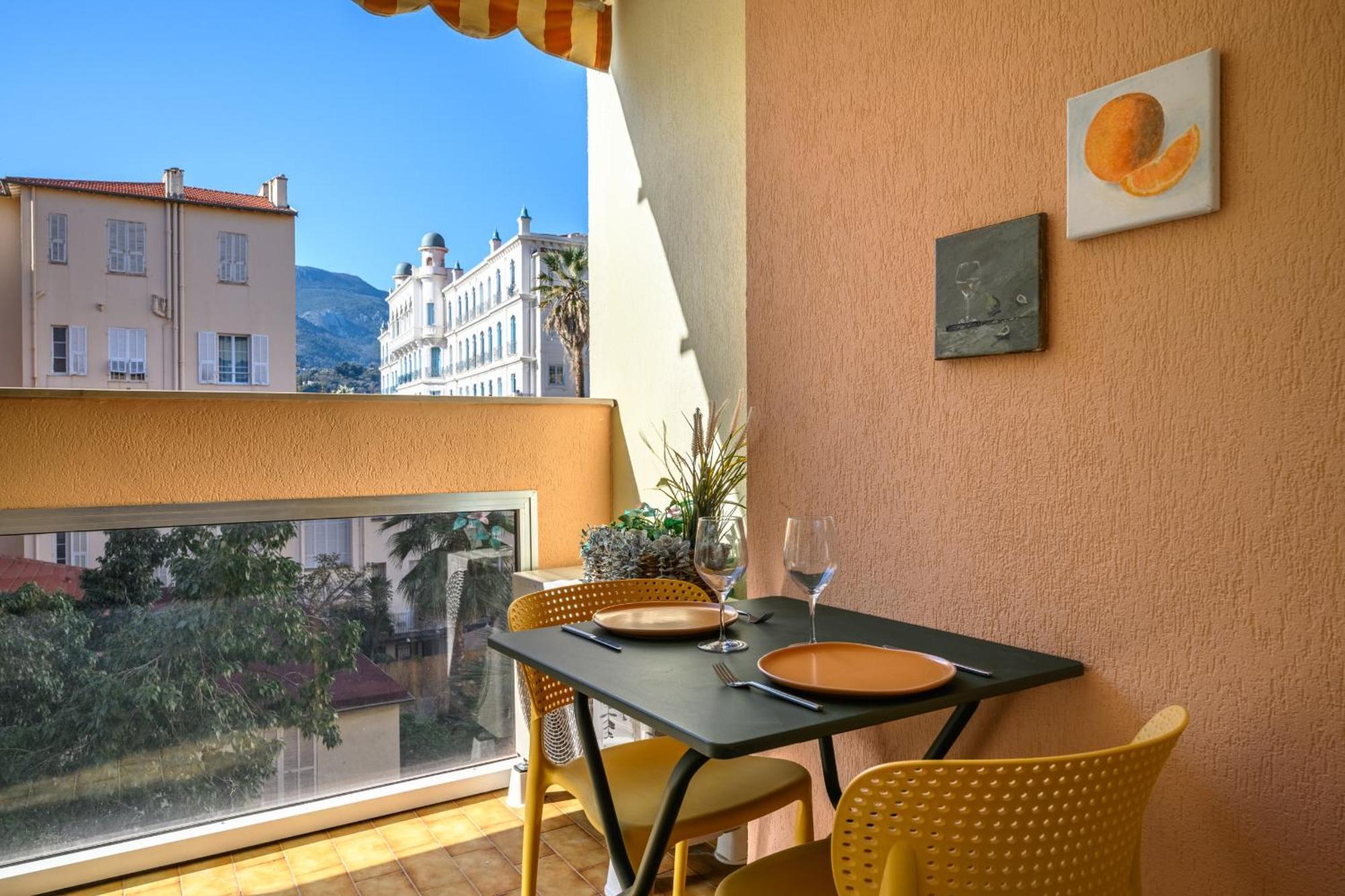 "Charmant Studio" Plein Centre, Calme, Terrasse Menton Ngoại thất bức ảnh